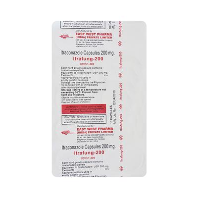 ITRAFUNG 200 Capsule 10's - Fungal Infections-Anf