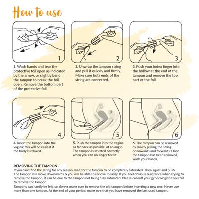 Sirona FDA Approved Non-Applicator Tampon - Heavy Flow (Pack of 3 x 20's) - Tampons