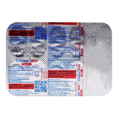 COSOME MSR Tablet 10's - Cough And Cold-Cou