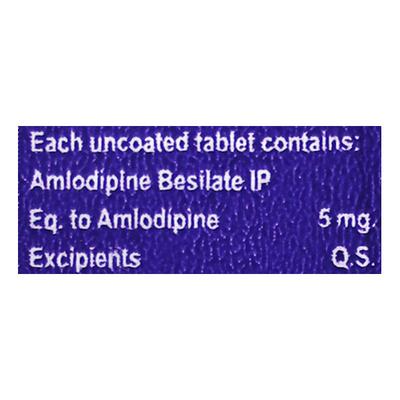 AMLOSSIL 5 Tablet 10's - Hypertension-Cal