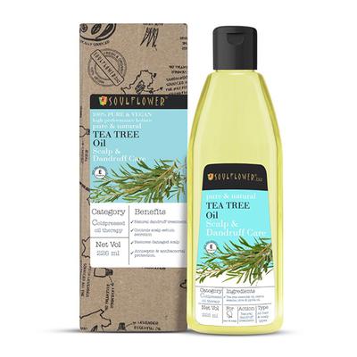 Soulflower Tea Tree Anti Dandruff Hair Oil 225 ml - Hair Oils