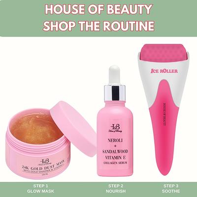 House of Beauty Ice Roller Pink For Dark Circles & Soothes Irritated & Pimpled Skin 1's - Derma Rollers