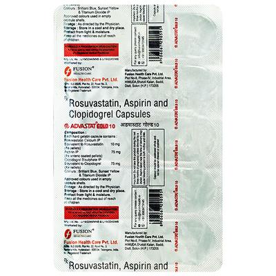 ADVASTAT GOLD 10 Tablet 10's - High Cholesterol-Dys