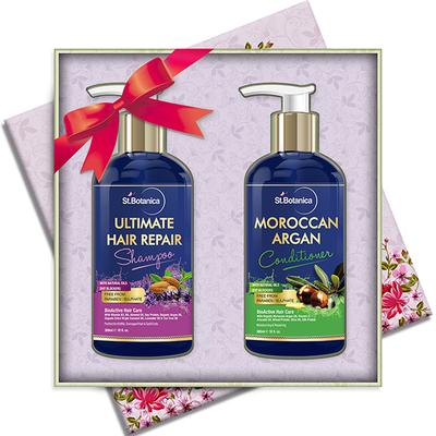 Stbotanica Ultimate Hair Repair Shampoo + Moroccan Argan Hair Conditioner 600 ml - Shampoos