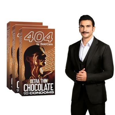 Bold Care 404 by Bold Care Ultra Thin - Chocolate Flavored Condoms (Pack of 3 x 10) - Plain/Flavoured Condoms