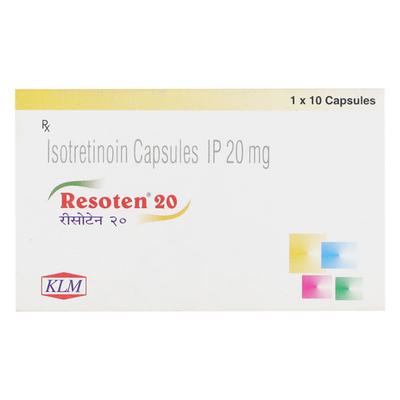 Resoten 20mg Capsule 10'S - Acne-Acn