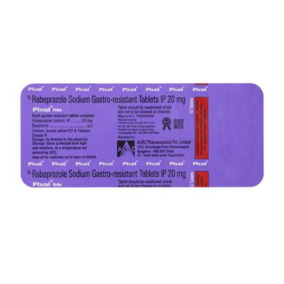 PIVOL Tablet 10's - Ulcer/Reflux/Flatulence-Aaa