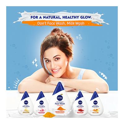 Nivea Milk Delights Face Wash - Turmeric 100 ml - Face Wash & Cleansers