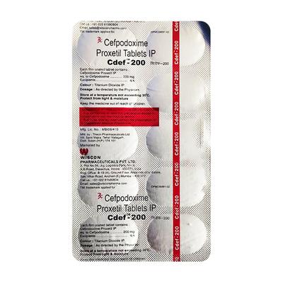 CDEF 200 Tablet 10's - Bacterial Infections-Cep