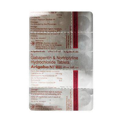ARIGABA NT 100 Tablet 15's - Neuropathic Pain-Dru