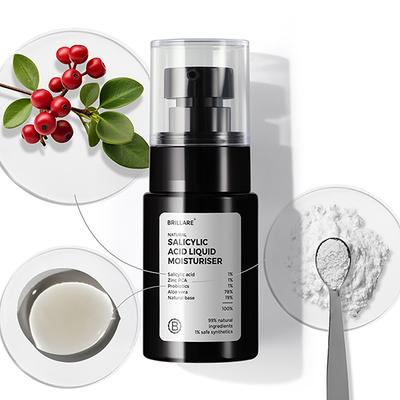 Brillare Salicylic Acid Liquid Moisturiser for Clear, Purified, Acne Prone Skin 30 ml - Lotions & Creams