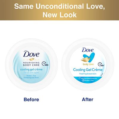 Dove Body Love Cooling Gel Creme Paraben Free 48hrs Hydration 145 gm - Face Moisturizers