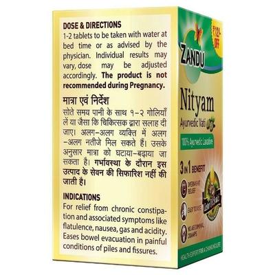 Zandu Nityam Tablet 30's - Speciality Medicines