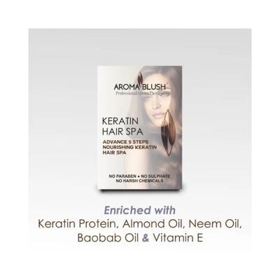 Aroma Blush Keratin Hair Spa Kit 65.0 gm - Facial Kits