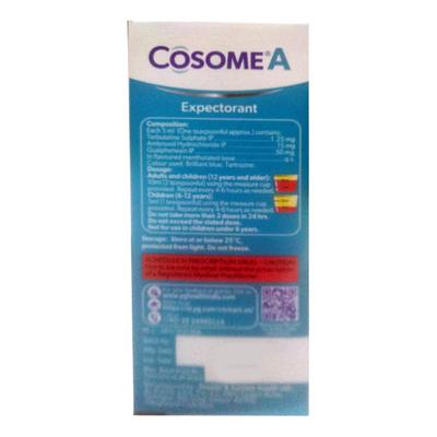 COSOME A EXPECTORANT Syrup 100ml - Cough And Cold-Cou