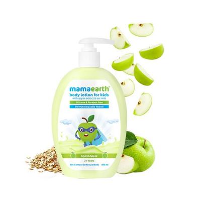 Mamaearth Agent Apple Body Lotion & Cream for Kids with Apple & Oat Milk 400 ml - Creams, Lotions & Oils