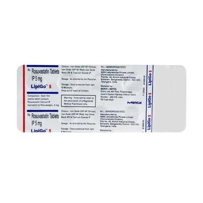 Lipigo 5mg Tablet 10'S - High Cholesterol-Dys
