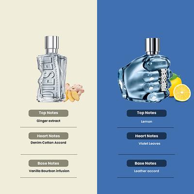 Diesel D5 50ml + Only The Brave 50ml Eau De Toilette 2's - Perfumes (Edt/Edp)