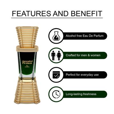 Ajmal Oudh Mukhallat Concentrated Perfume Oil Oriental Oudhy Alcohol For Unisex And Mukhallat Al Wafa Concentrated Perfume Oil Oriental Musky Alcohol For Unisex 18 ml - Perfumes (Edt/Edp)