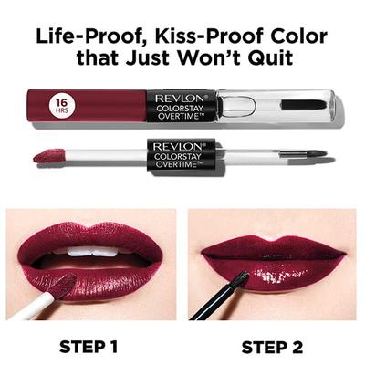 Revlon Colorstay Overtime Lipcolor - 005 Infinite Raspberry 4ml - Liquid Lipsticks
