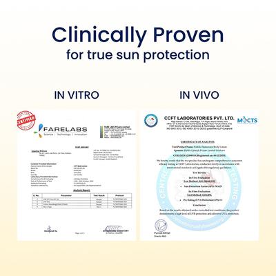 WishCare SPF 50 Sunscreen Body Lotion - Broad Spectrum For Men & Women 200 ml - Body Sunscreen