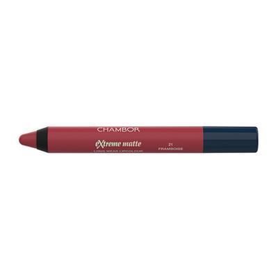 Chambor Extreme Matte Long Wear Lipcolor + Hyaluronic Acid - Framboise 21, 2.8gm - Lip Crayons