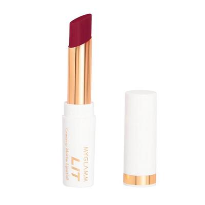 MyGlamm LIT Creamy Matte Lipstick-LIIT 3.7 gm - Lipsticks