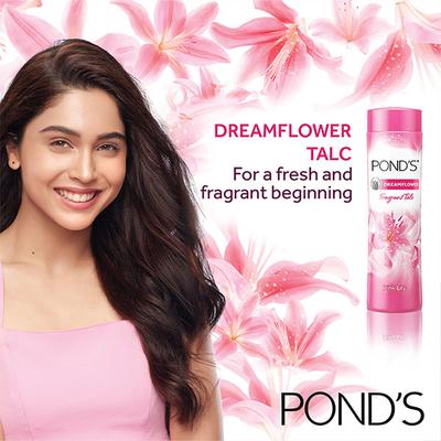 Pond's Dreamflower Fragrant Talcum Powder, Pink Lily 400 gm - Talcum Powders