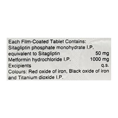 SITAXA M 50+1000 Tablet 15's - Diabetes-Ant