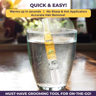 Sanfe Eyebrow & Facial Waxing Pen For Women, Reusable Up To 20 Time, Hair Removal Wax Pen, Up To 8 Weeks, 1 Pen + 10 Strips 1's - Hair Waxes