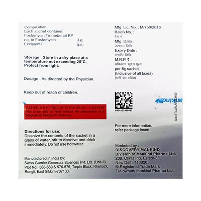 ZENFLOX UTI Orange Flavour Sachet 8g - Bacterial Infections-OAB