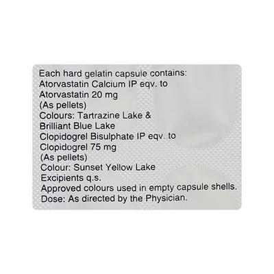 Lipicure CV 20/75mg Capsule 10'S - High Cholesterol-Dys