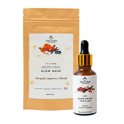 The Tribe Concepts Face Glow Kit without Steel Tin 80 gm - Facial Kits