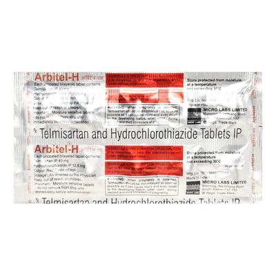 Arbitel H 40mg Tablet 10'S - Hypertension-Ang