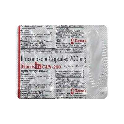 Flucos Itz 200mg Capsule 10'S - Fungal Infections-Anf