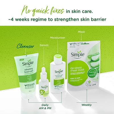 Simple Kind To Skin Refreshing Facial Wash 150 ml - Face Washes