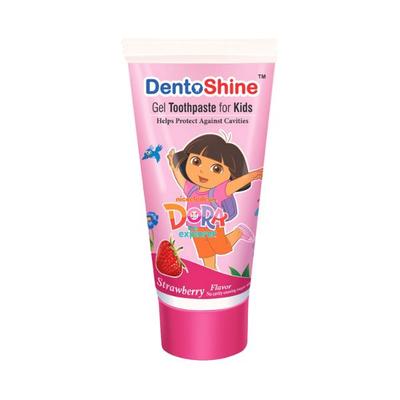 Dentoshine Strawberry Flavour Gel Toothpaste for Kids 80 gm - Toothpaste