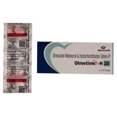 Olmetime H 20mg Tablet 10'S - Hypertension-Ang