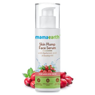 Mamaearth Skin Plump Serum with Hyaluronic Acid & Rosehip Oil for Ageless Skin 30gm - Face Serum