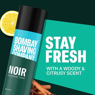 Bombay Shaving Company Noir Deodorant Spray, Deodorant Spray - for Men 150 ml - Men Deodorants/Roll-Ons