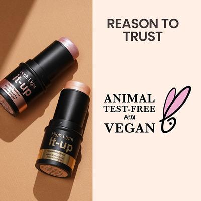 Swiss Beauty High Light It-Up Highlighter, with Vitamin E & Jojoba Complex 2-Golden Hour 8 gm - Highlighters & Illuminators