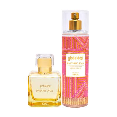 Global Desi DremyD EDP & RythS Mist Pack of 2 300 ml - Body Mist/Spray