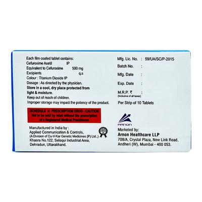 AROXIME Tablet 10's - Bacterial Infections-Cep