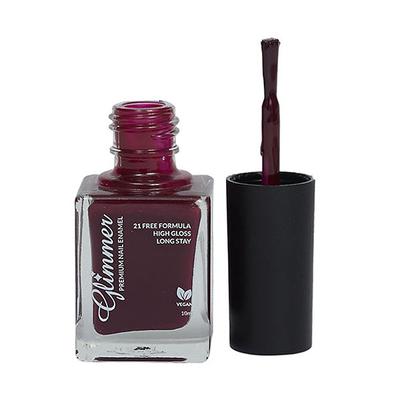 Glimmer Premium Nail Enamel Choco Brown 10 ml - Nail Polish