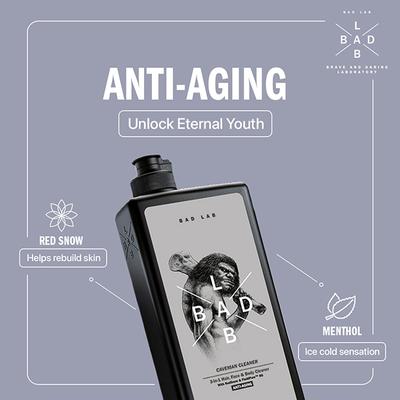 Bad Lab Caveman Cleaner 3-In-1 Hair, Face, Body Cleaner - Anti Aging 400 ml - Shower Gels & Body Wash