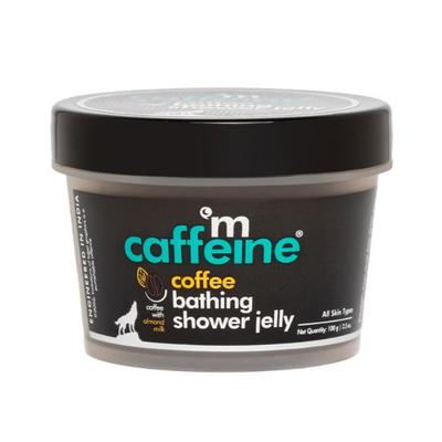 mCaffeine Coffee Shower Jelly Soap Free Bathing Bar with Hyaluronic Acid 100 gm - Soaps