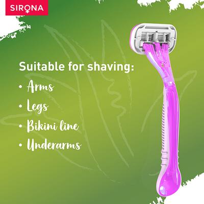 Sirona Reusable 4 Blade Razor - Aloe Boost 1's - Shaving & Hair Removal