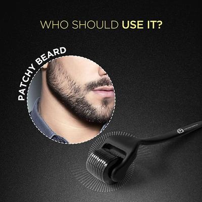 The Man Company Beard Booster Duo - Derma Roller + Caffeine Beard Growth Serum 300 gm - Derma Rollers