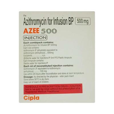 Azee 500mg Injection 1's - Bacterial Infections-Mac