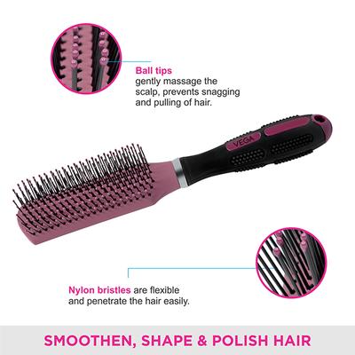 Vega Flat Brush (E6 - FB) 136 gm - Hair Brushes